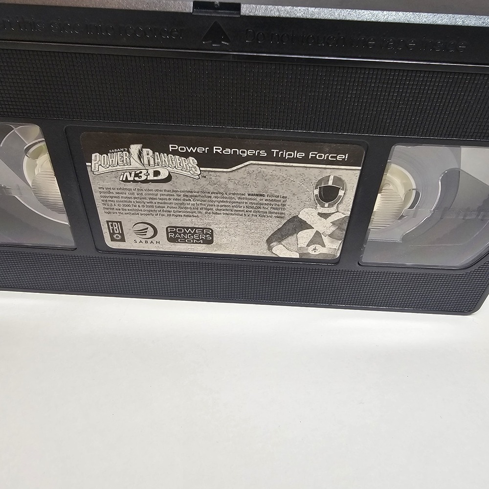 Power Rangers in‎ 3-D triple force Saban VHS Y2K, No 3D Glasses - Picture 2 of 8
